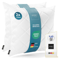Kissenfüllung 2er Set- Rautenkissen geeignet für Allergiker, in verschiedenen Größen - Made in Germany