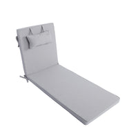 Liegenauflage mit Kopfkissen MARBELLA perfekt für Strandliegen, Sonnenliege Auflage, Gartenliege Auflage
