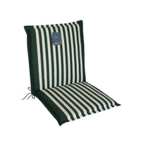 Niedriglehnerauflage 1er Set MALTA - Gartenstuhl Auflage, bequeme Sitzauflage für Gartenmöbel, Stuhlkissen