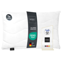 Kopfkissen 1er Set - gestepptes Kissen in verschiedenen Größen - Made in Germany
