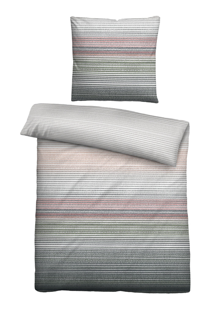 biberna Seersucker Bettwäsche 155x200 cm und 155x220cm + 80x80 cm
