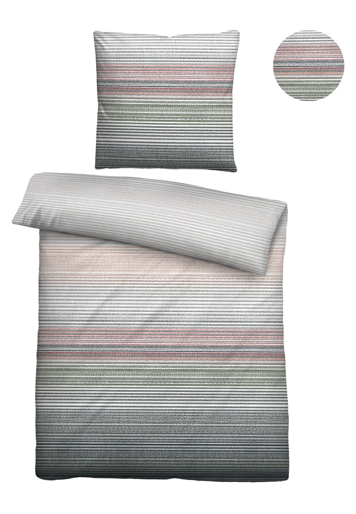 biberna Seersucker Bettwäsche 155x200 cm und 155x220cm + 80x80 cm