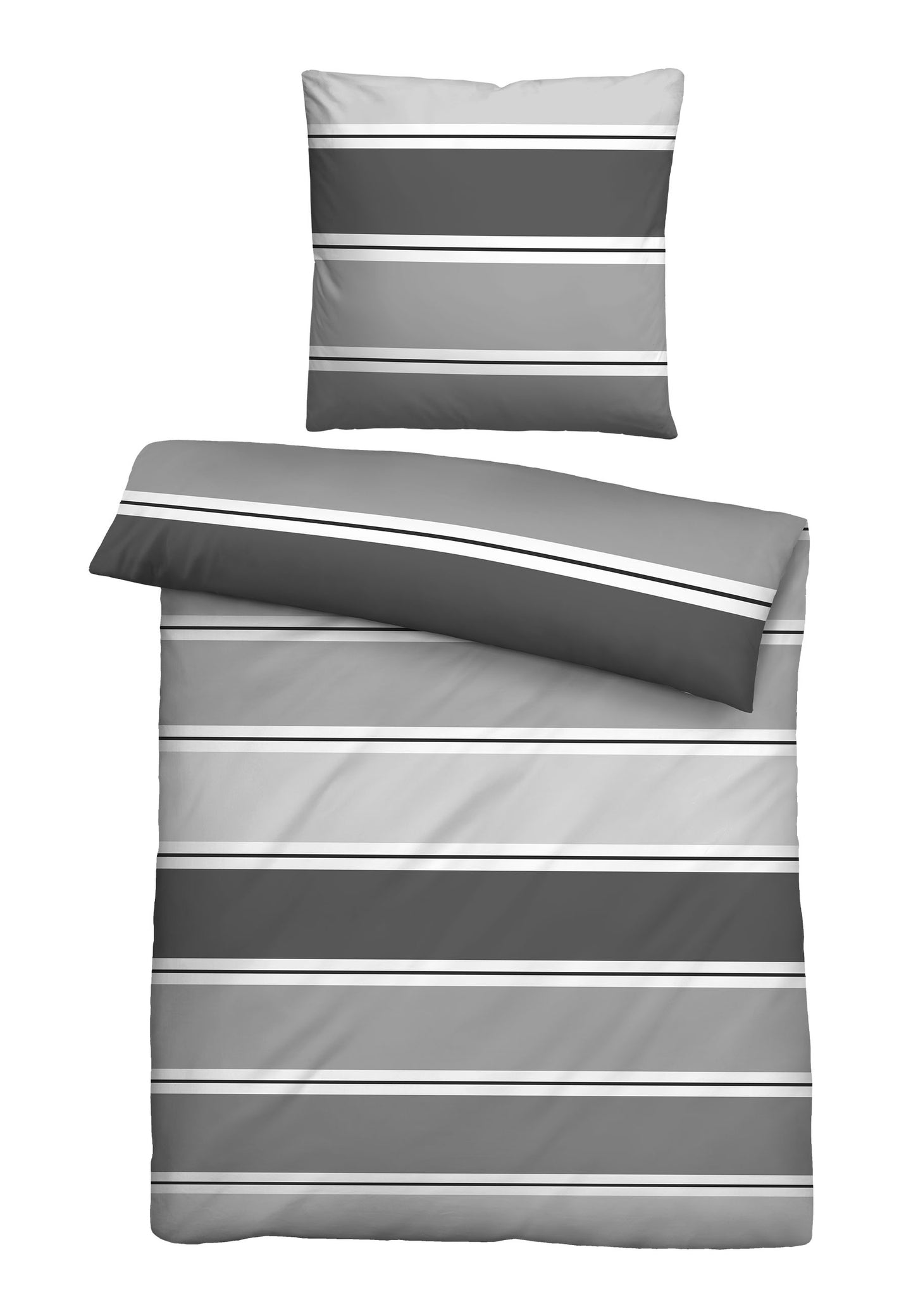 biberna Seersucker Bettwäsche 155x200 cm und 155x220cm + 80x80 cm