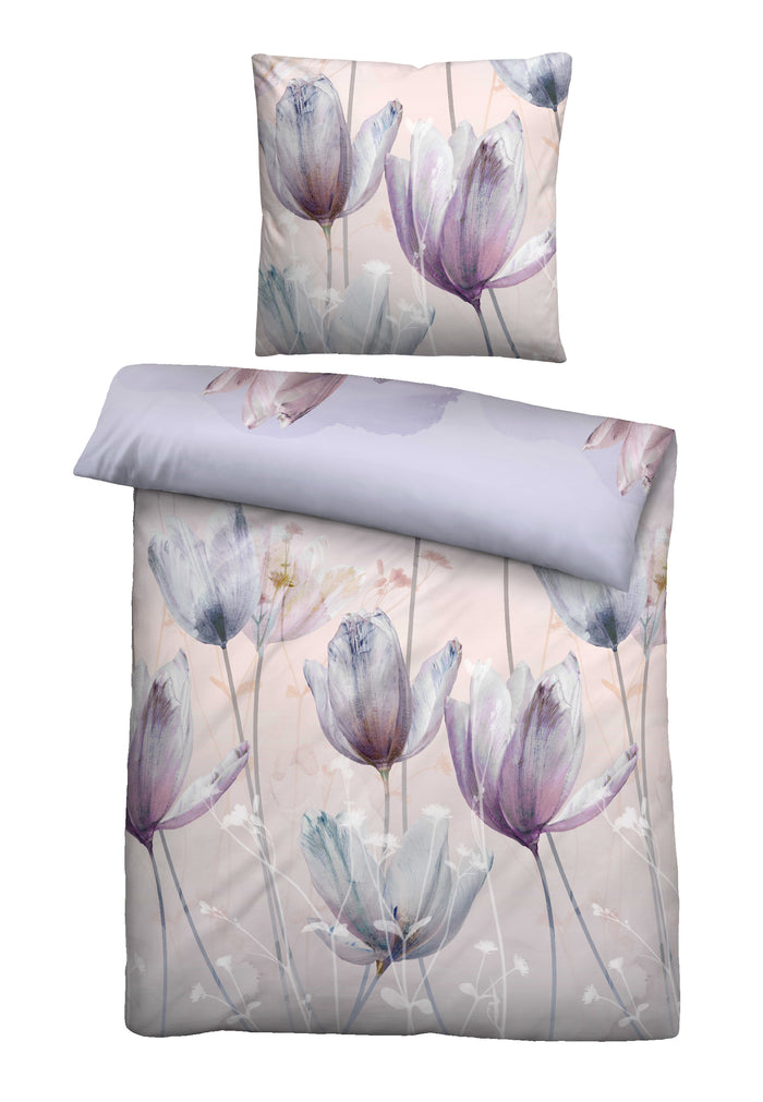 biberna Baumwoll-Satin Bettwäsche 155x200 cm und 155x220 cm + 80x80 cm