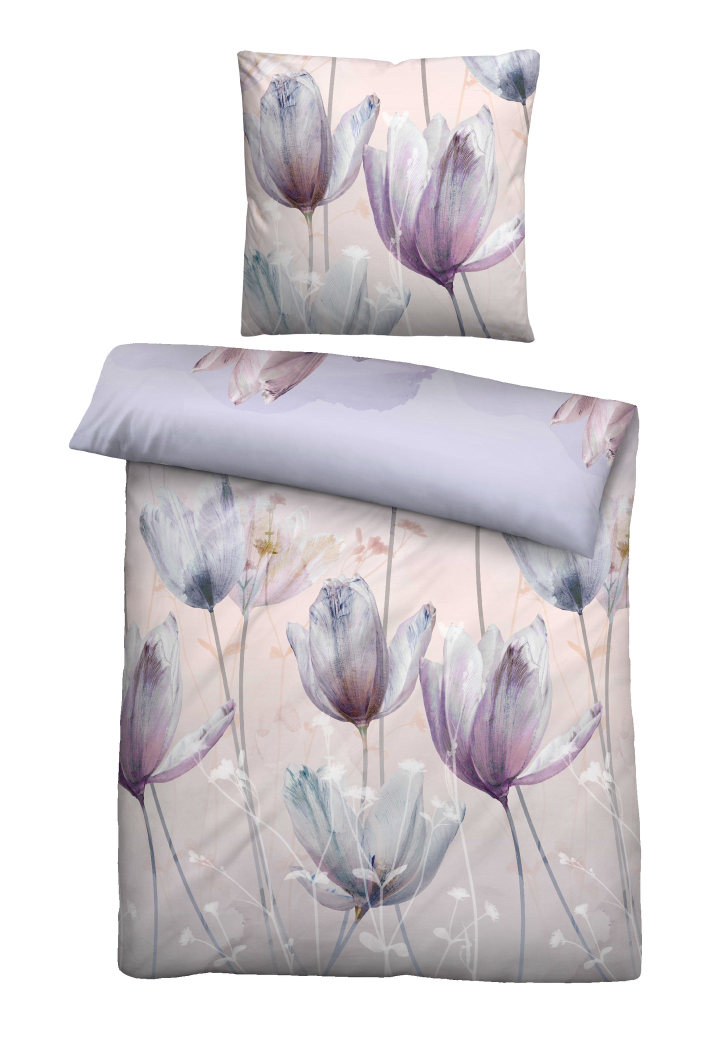 biberna Baumwoll-Satin Bettwäsche 155x200 cm und 155x220 cm + 80x80 cm