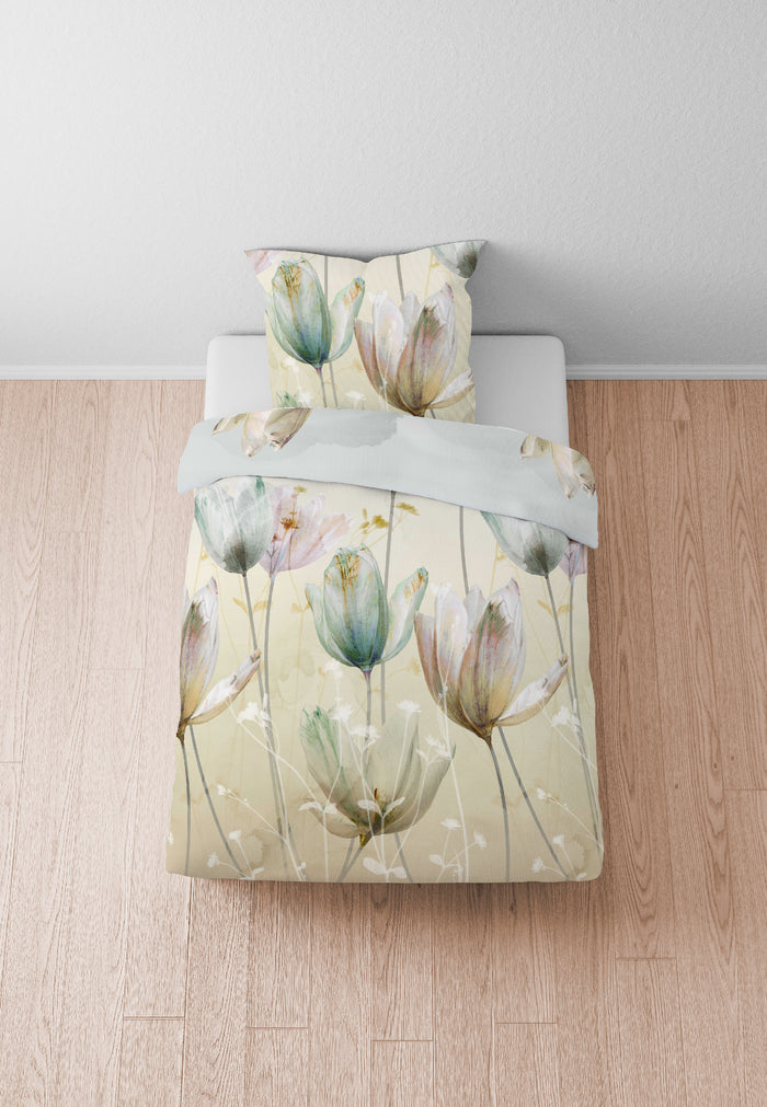 biberna Baumwoll-Satin Bettwäsche 155x200 cm und 155x220 cm + 80x80 cm