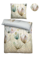 biberna Baumwoll-Satin Bettwäsche 155x200 cm und 155x220 cm + 80x80 cm