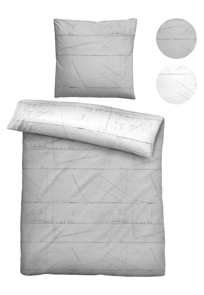 biberna Baumwoll-Satin Bettwäsche 155x200 cm und 155x220 cm + 80x80 cm