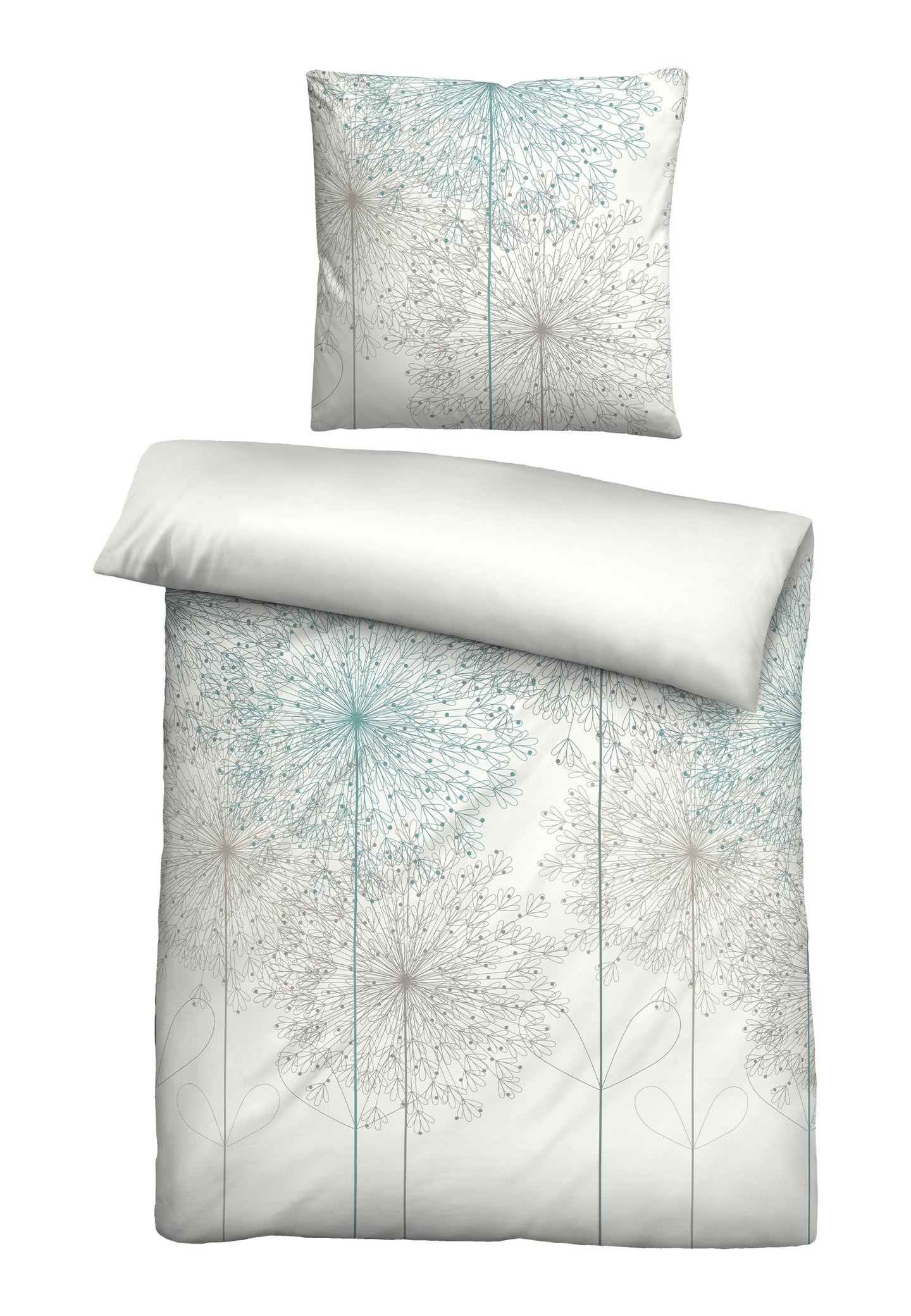 biberna Baumwoll-Satin Bettwäsche 155x200 cm und 155x220 cm + 80x80 cm
