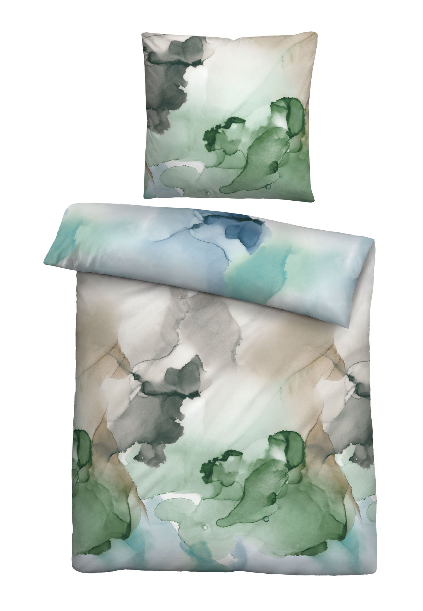 biberna Baumwoll-Satin Bettwäsche 155x200 cm und 155x220 cm + 80x80 cm
