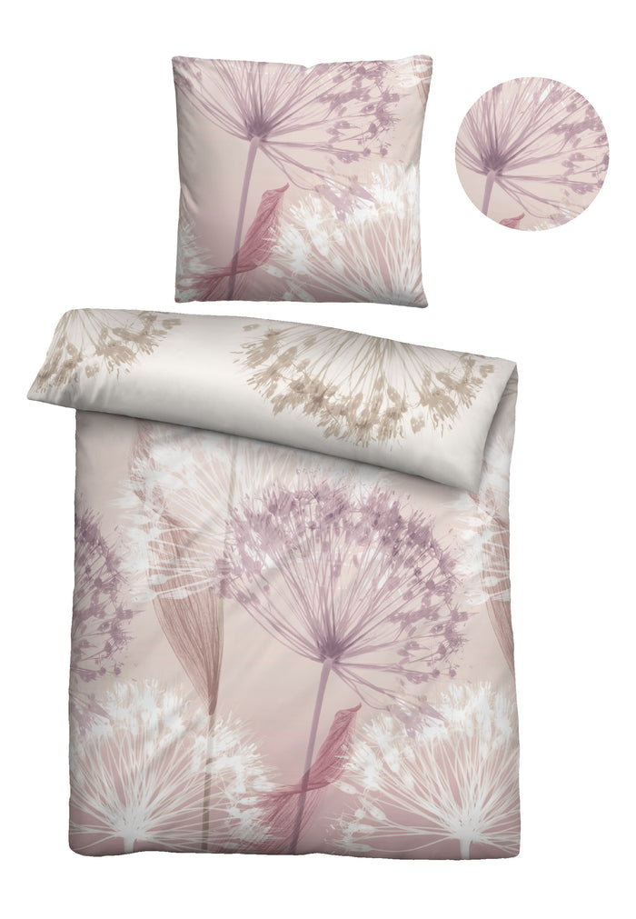 biberna Baumwoll-Satin Bettwäsche 155x200 cm und 155x220 cm + 80x80 cm