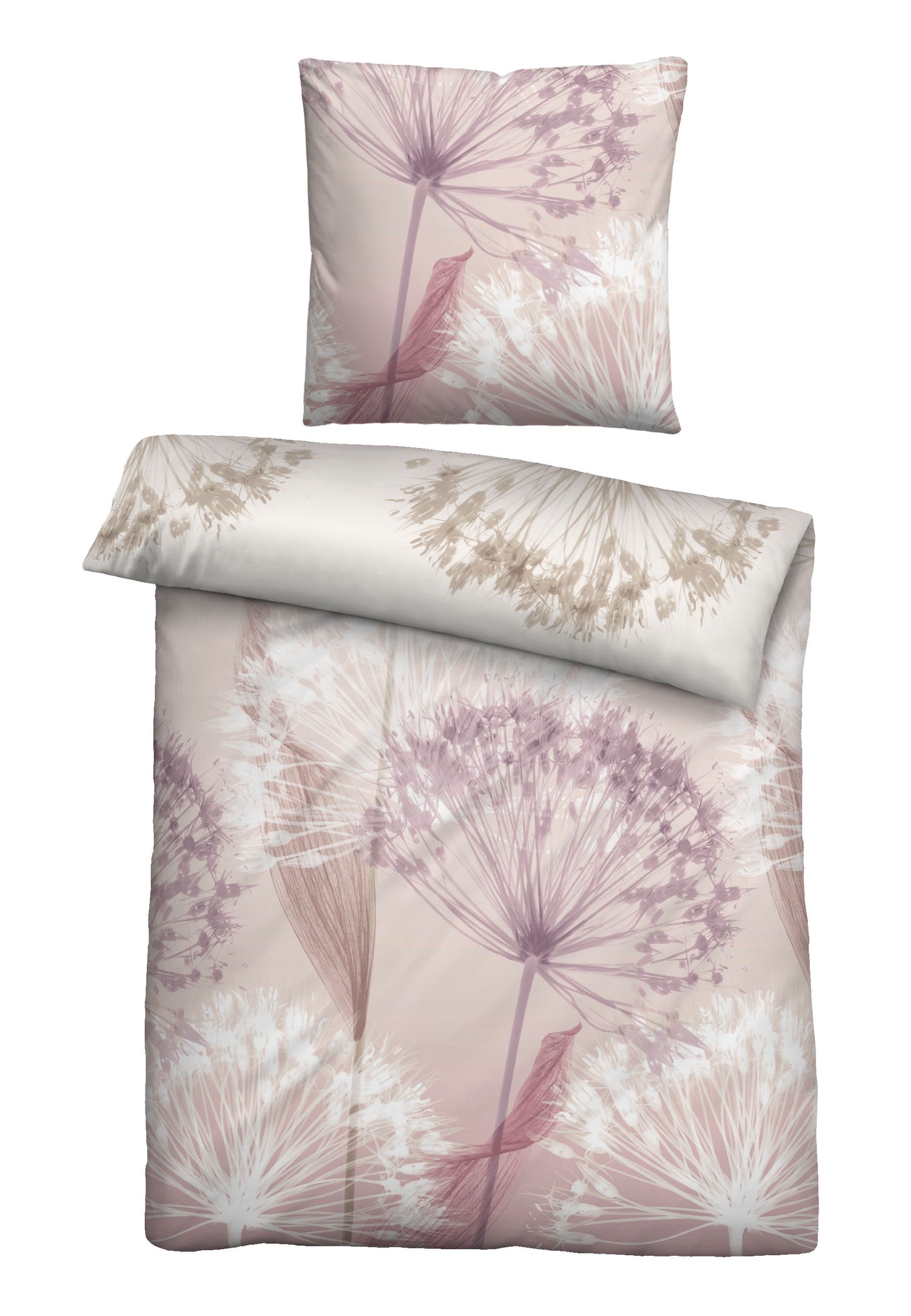 biberna Baumwoll-Satin Bettwäsche 155x200 cm und 155x220 cm + 80x80 cm