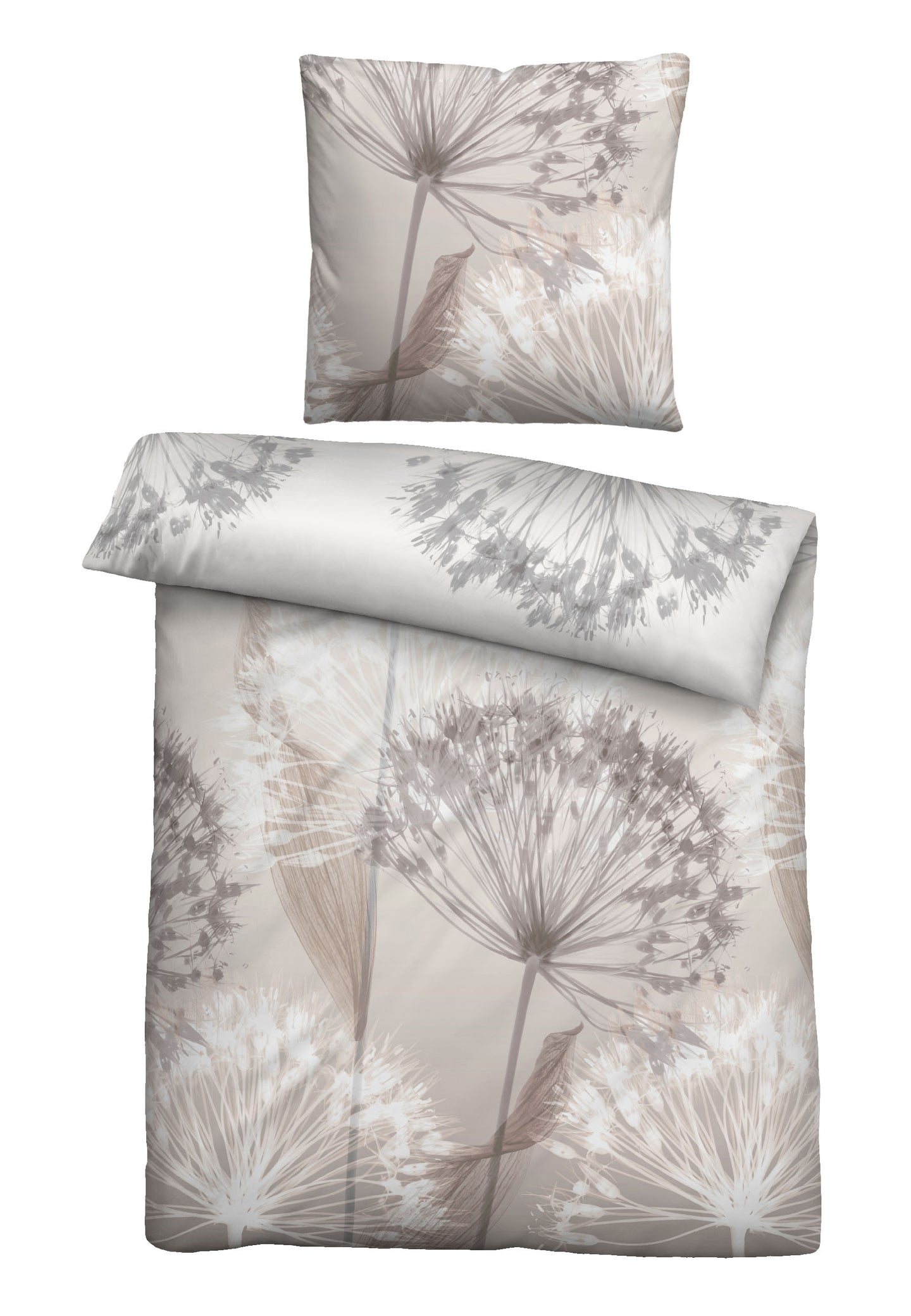 biberna Baumwoll-Satin Bettwäsche 155x200 cm und 155x220 cm + 80x80 cm