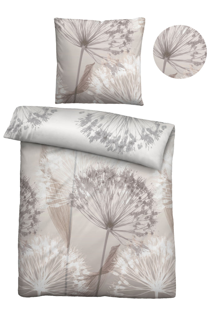 biberna Baumwoll-Satin Bettwäsche 155x200 cm und 155x220 cm + 80x80 cm