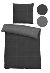 biberna Baumwoll-Satin Bettwäsche 155x200 cm und 155x220 cm + 80x80 cm