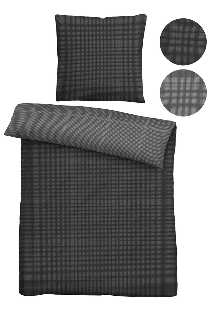 biberna Baumwoll-Satin Bettwäsche 155x200 cm und 155x220 cm + 80x80 cm