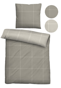 biberna Baumwoll-Satin Bettwäsche 155x200 cm und 155x220 cm + 80x80 cm