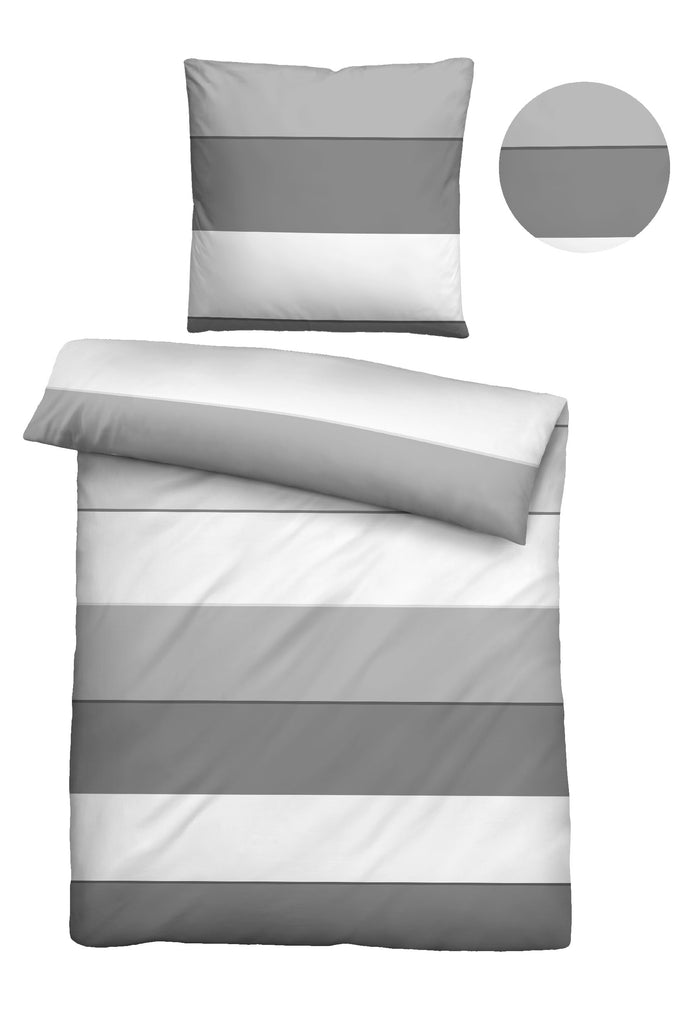 biberna Baumwoll-Satin Bettwäsche 155x200 cm und 155x220 cm + 80x80 cm