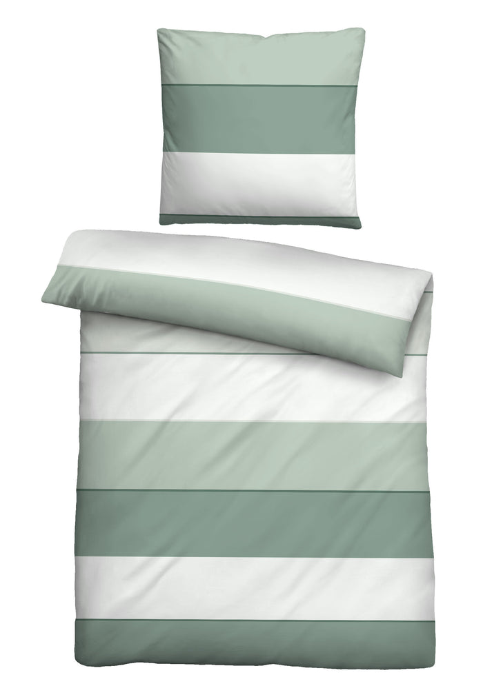 biberna Baumwoll-Satin Bettwäsche 155x200 cm und 155x220 cm + 80x80 cm