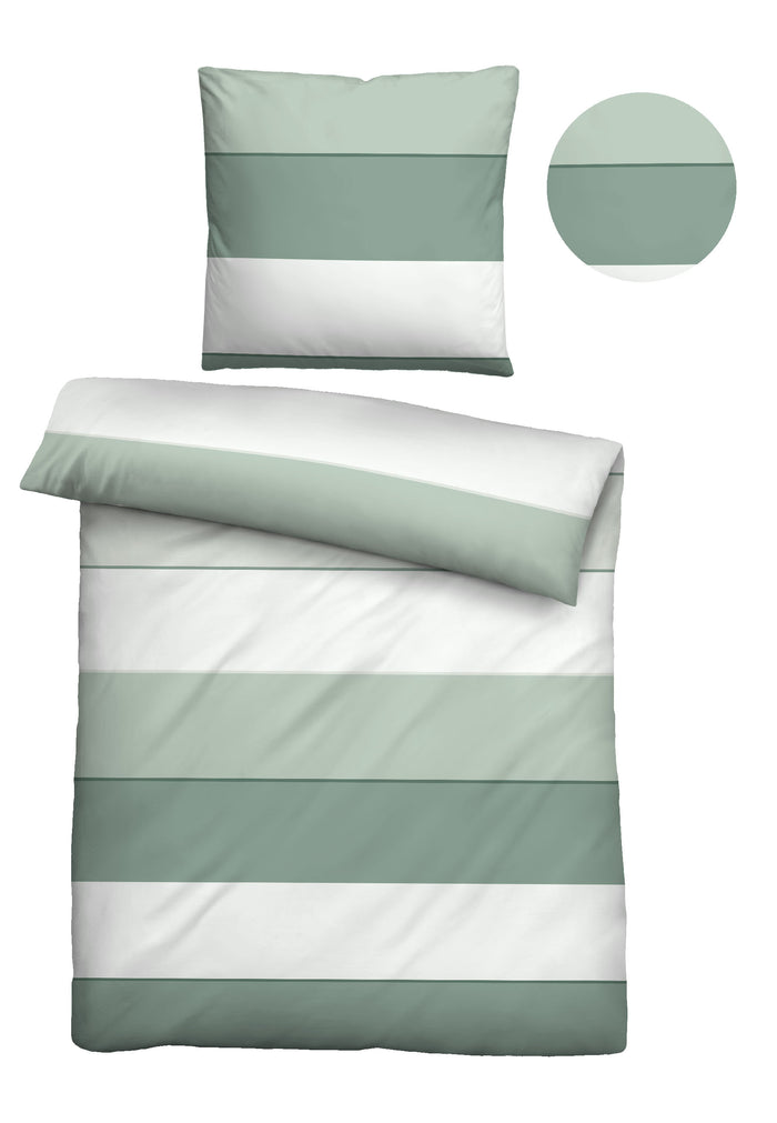 biberna Baumwoll-Satin Bettwäsche 155x200 cm und 155x220 cm + 80x80 cm