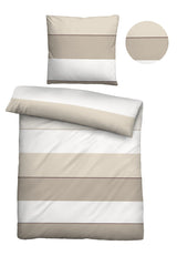 biberna Mako-Satin Bettwäsche 155x200 cm und 155x220 cm + 80x80 cm
