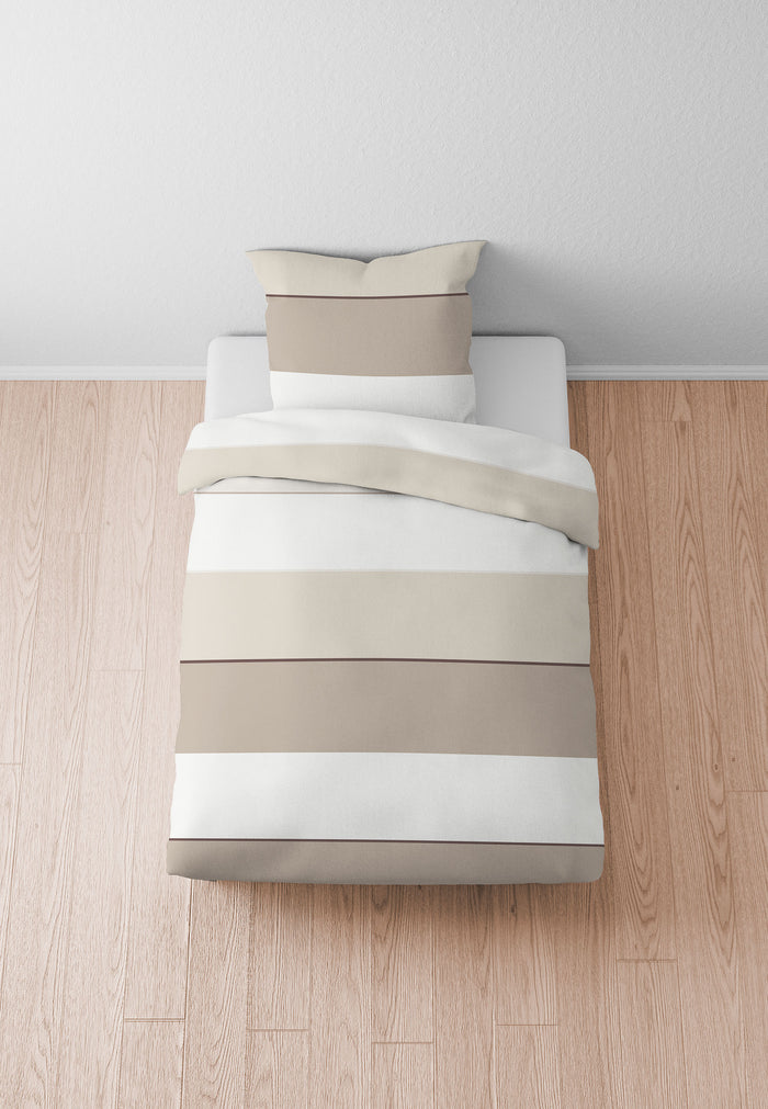 biberna Baumwoll-Satin Bettwäsche 155x200 cm und 155x220 cm + 80x80 cm