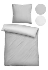 biberna Baumwoll-Satin Bettwäsche 155x200 cm und 155x220 cm + 80x80 cm