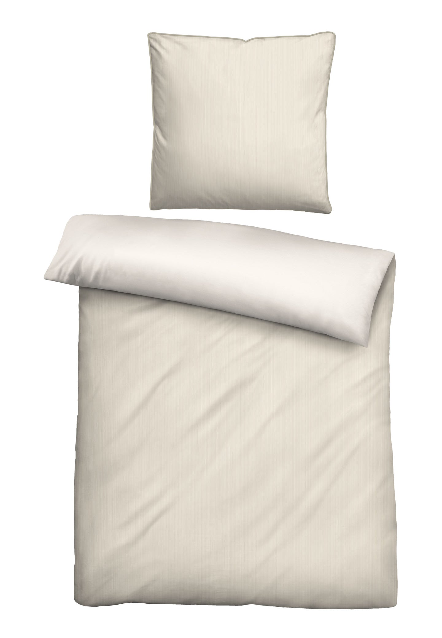 biberna Baumwoll-Satin Bettwäsche 155x200 cm und 155x220 cm + 80x80 cm