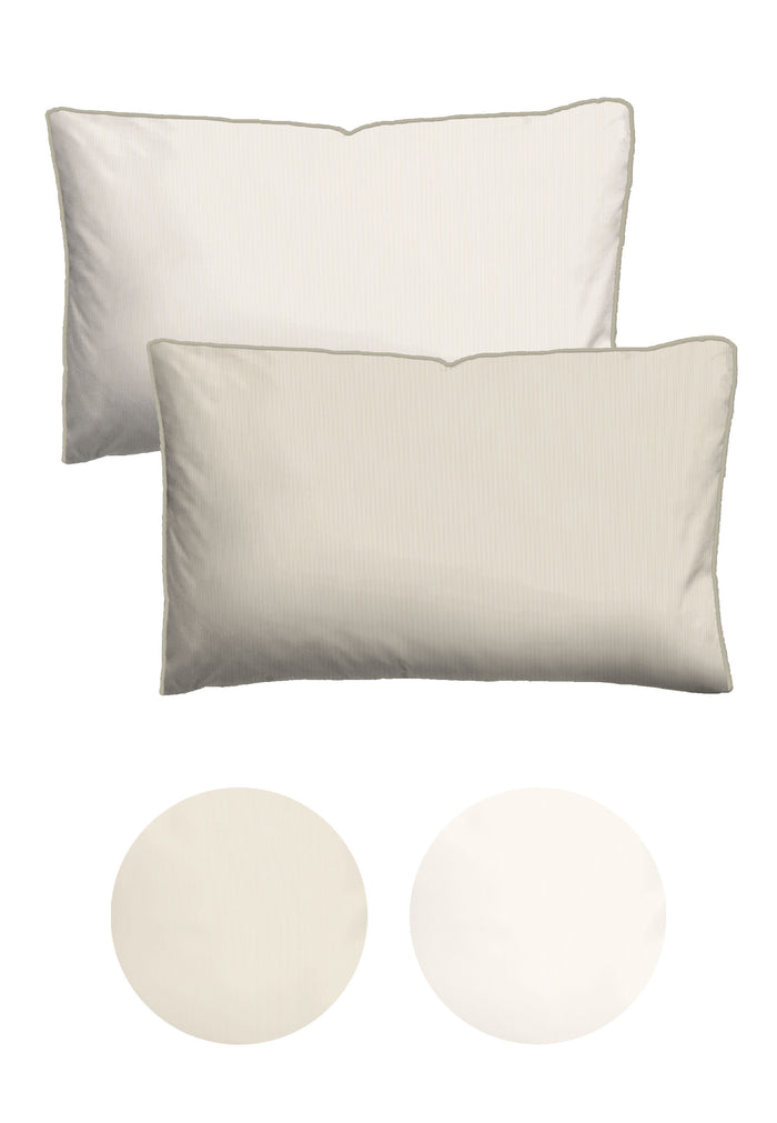 biberna Baumwoll-Satin Bettwäsche 155x200 cm und 155x220 cm + 80x80 cm