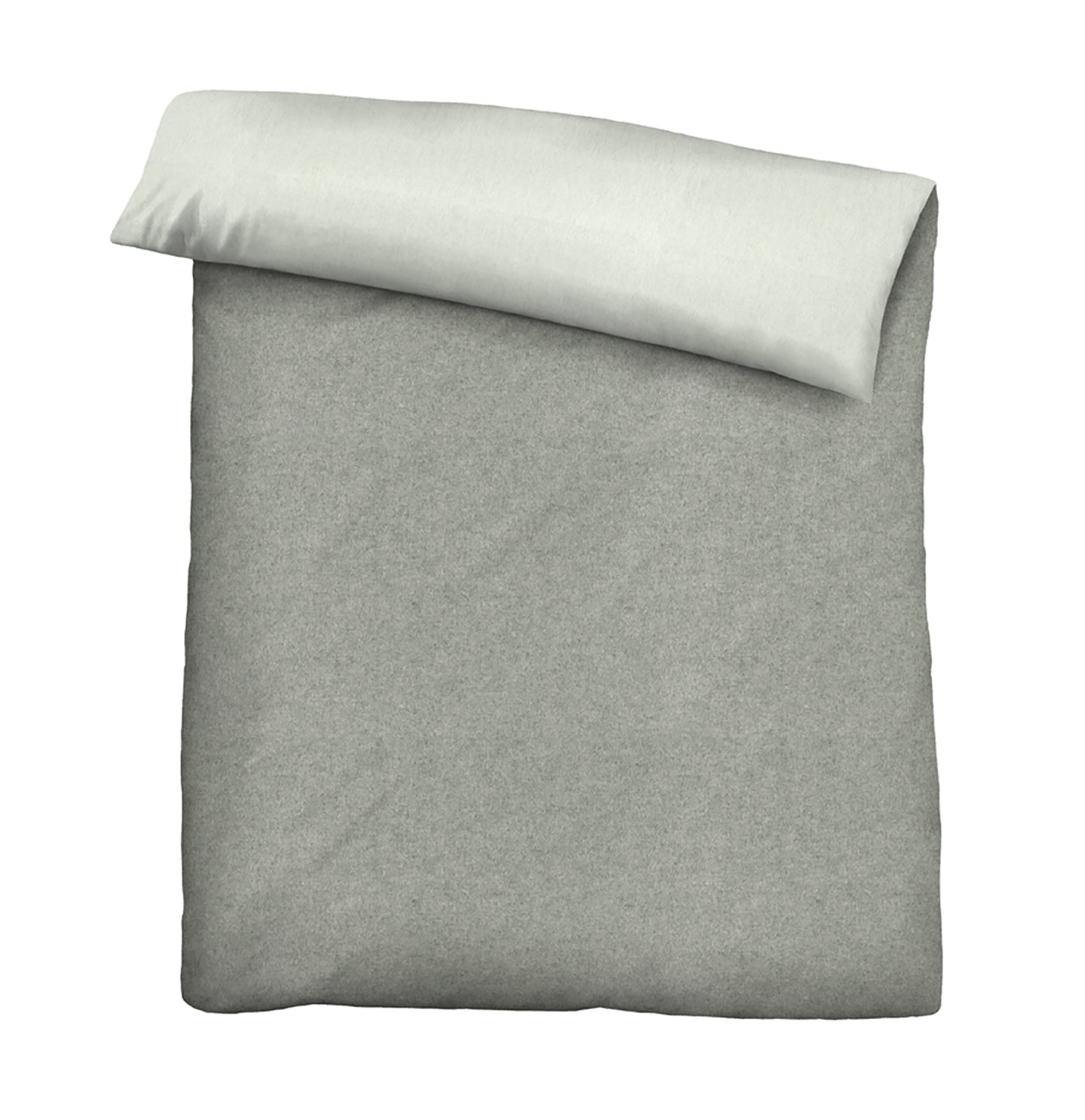 biberna Melange-Flanell Bettwäsche 155x200/220 cm + 80x80 cm