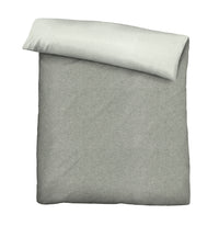 biberna Melange-Flanell Bettwäsche 200x200 cm + 80x80 cm