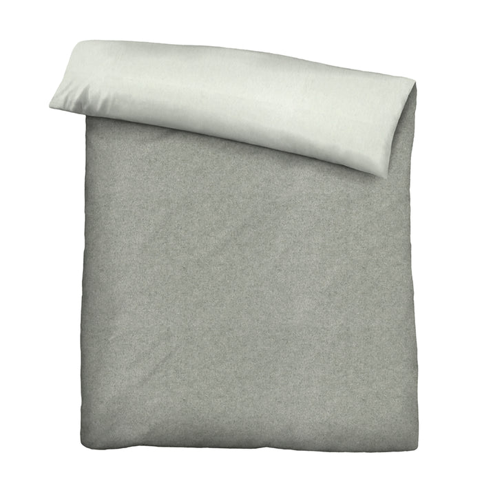biberna Melange-Flanell Bettwäsche 200x200 cm + 80x80 cm