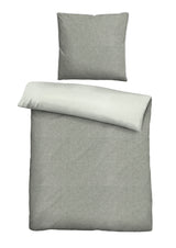 biberna Melange-Flanell Bettwäsche 200x200 cm + 80x80 cm