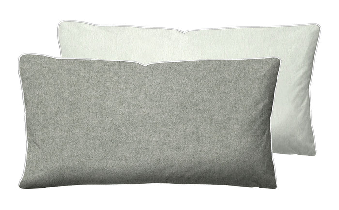 biberna Melange-Flanell Kopkissenbezug 40x40 cm & 40x60 cm