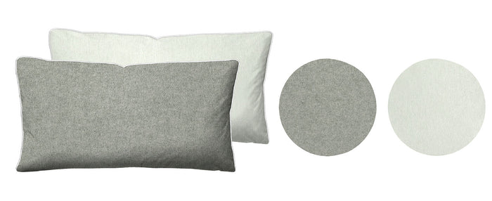 biberna Melange-Flanell Kopkissenbezug 40x40 cm & 40x60 cm