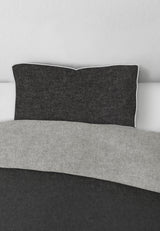 biberna Melange-Flanell Kopkissenbezug 40x40 cm & 40x60 cm