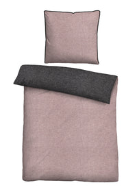 biberna Melange-Flanell Bettwäsche 135x200 cm + 80x80 cm