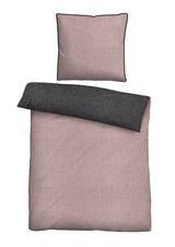 biberna Melange-Flanell Bettwäsche 155x200/220 cm + 80x80 cm