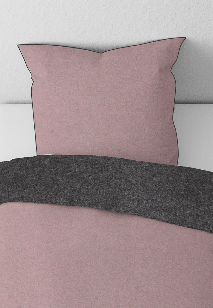 biberna Melange-Flanell Kopkissenbezug 40x40 cm & 40x60 cm