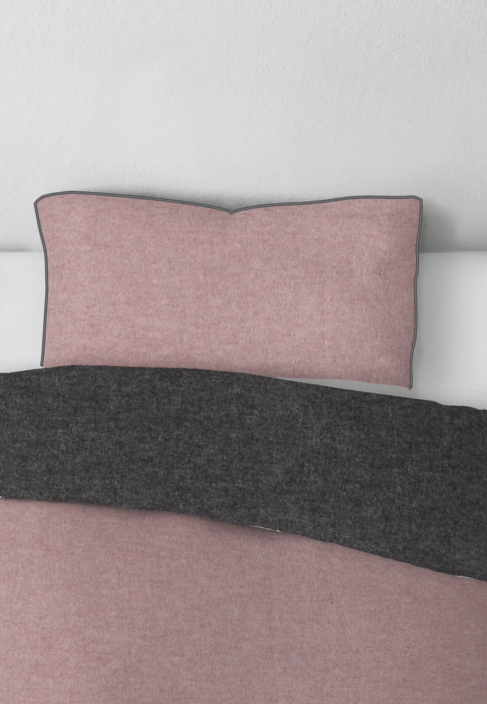 biberna Melange-Flanell Kopkissenbezug 40x40 cm & 40x60 cm