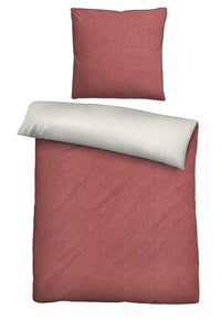 biberna Melange-Flanell Bettwäsche 155x200/220 cm + 80x80 cm