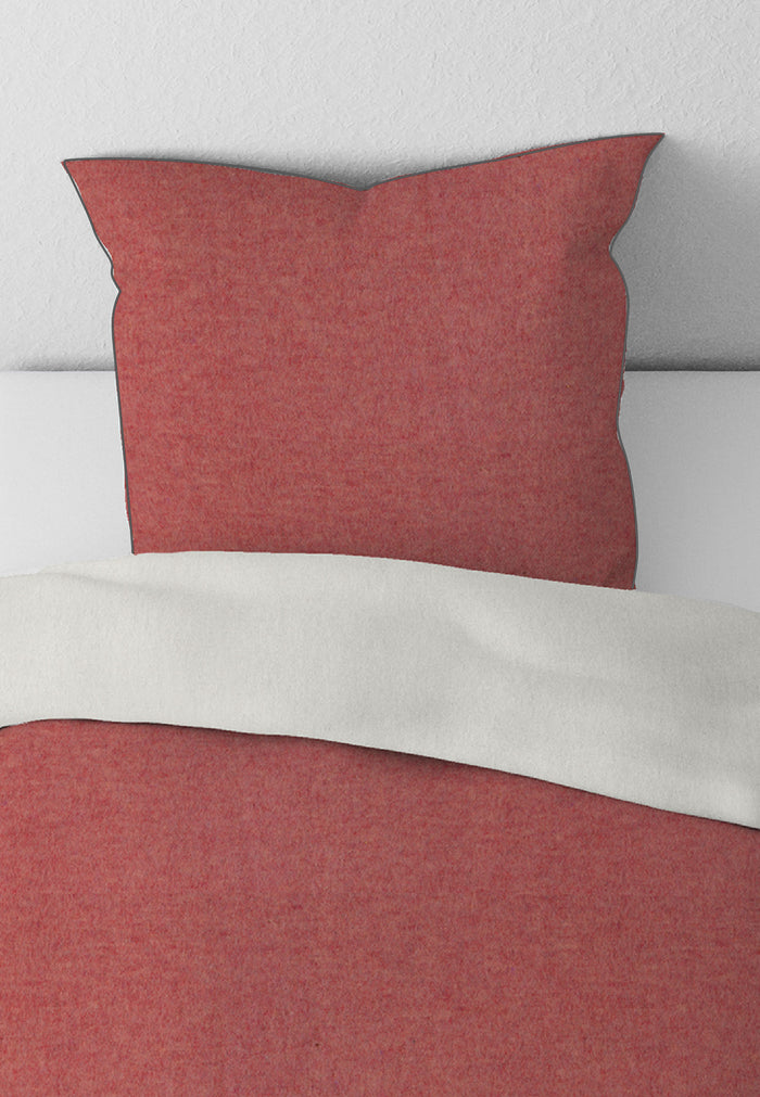 biberna Melange-Flanell Kopkissenbezug 40x40 cm & 40x60 cm