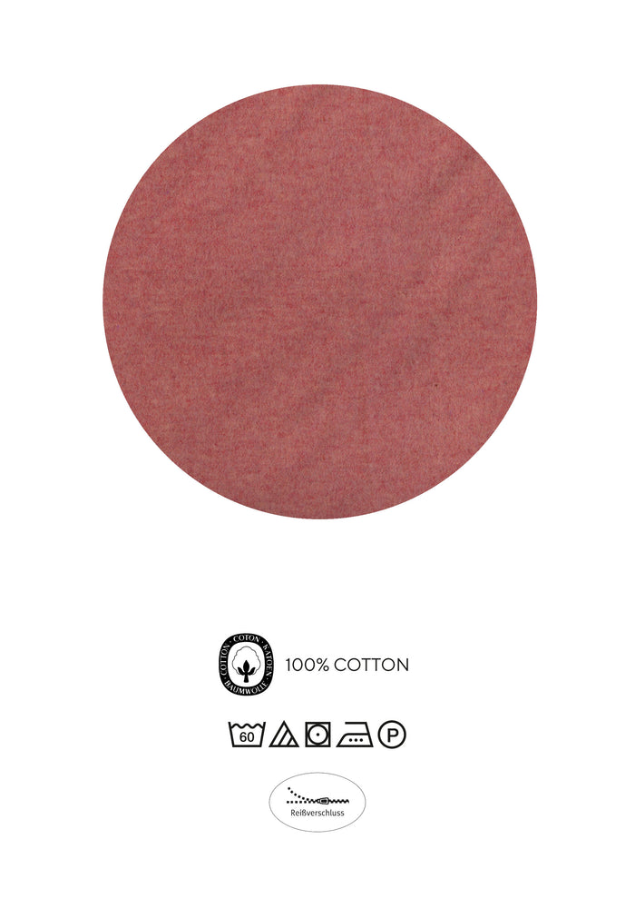 biberna Melange-Flanell Kopkissenbezug 40x40 cm & 40x60 cm