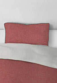 biberna Melange-Flanell Kopkissenbezug 40x40 cm & 40x60 cm