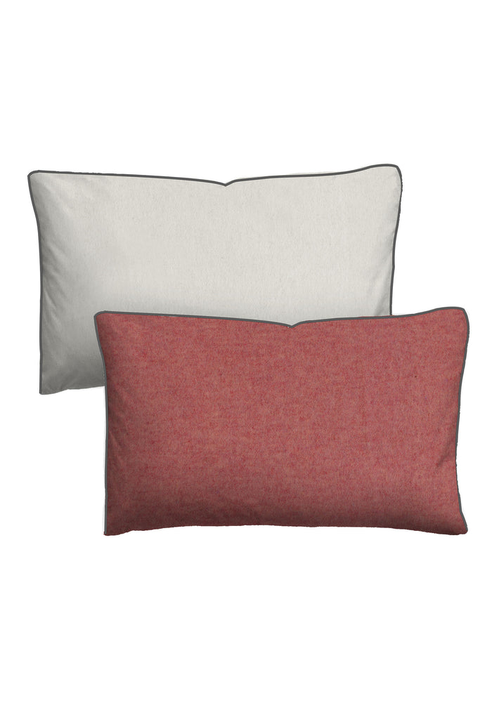 biberna Melange-Flanell Kopkissenbezug 40x40 cm & 40x60 cm