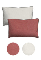 biberna Melange-Flanell Kopkissenbezug 40x40 cm & 40x60 cm