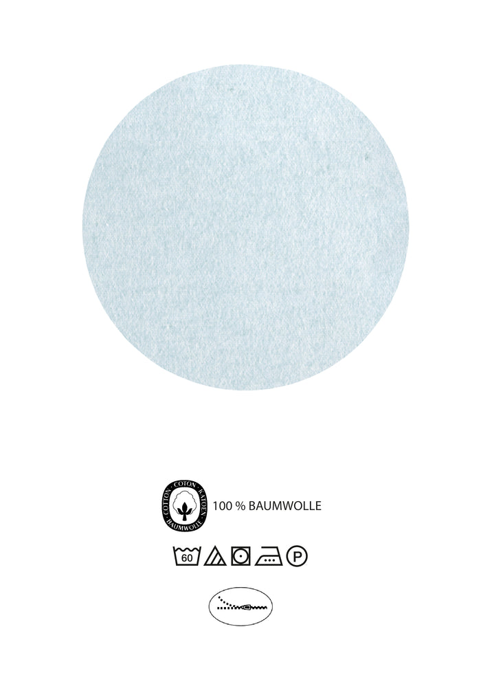 biberna Melange-Flanell Kopkissenbezug 40x40 cm & 40x60 cm