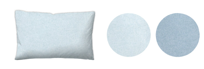 biberna Melange-Flanell Kopkissenbezug 40x40 cm & 40x60 cm