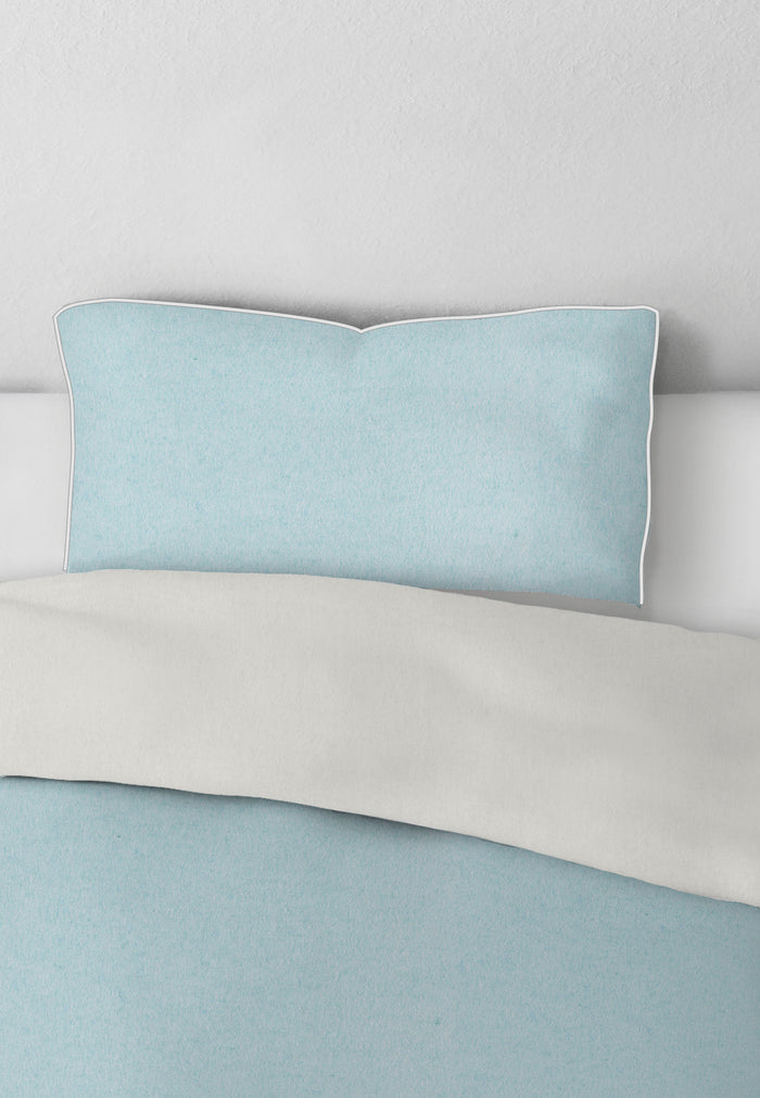 biberna Melange-Flanell Kopkissenbezug 40x40 cm & 40x60 cm