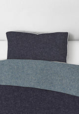 biberna Melange-Flanell Kopkissenbezug 40x40 cm & 40x60 cm